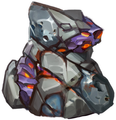Enriched celestial iron stockpile
