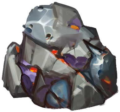 Faint celestial iron source
