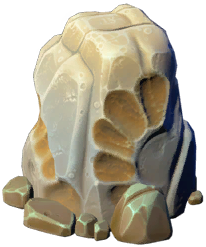 Faint fossilized crystal seam