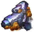 Prosperous fossilized crystal cache