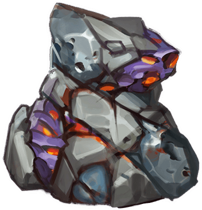 Enriched celestial iron stockpile