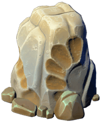 Faint fossilized crystal seam