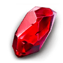 Faint fossilized crystal seam