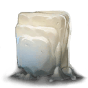 Faint fossilized crystal seam